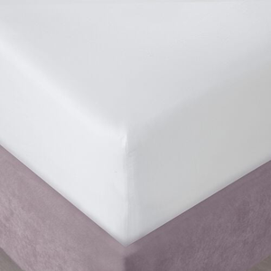 KING SIZE FITTED SHEET 200 Thread Cotton White 2G