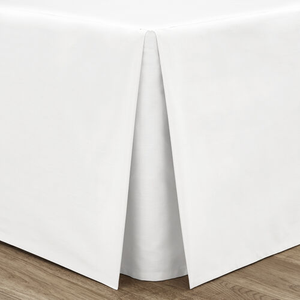 DOUBLE PLATFORM VALANCE Luxury Percale White 1J
