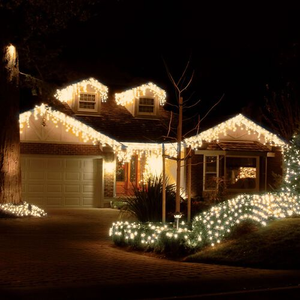 720 WARM WHITE Icicle Led Snowing Light