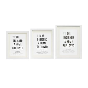 40X50CM MCINTOSH WHITE POSTER Frame