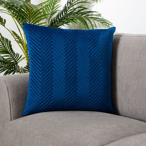 Triangle Stitch Cushion 58x58cm - Navy