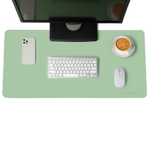PU Leather Desk Mat Extended Large Mouse Pad Non-Slip 80x40cm Simplecom MA084 Green