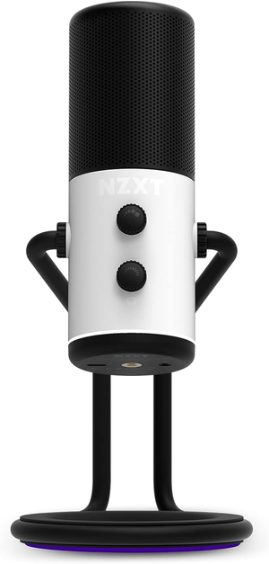 NZXT Capsule Cardioid USB Microphone White - AP-WUMIC-W1
