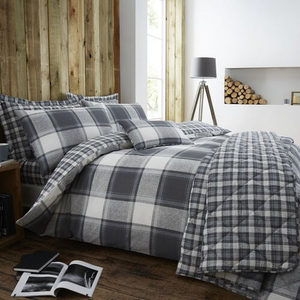 DOUBLE DUVET COVER Jack Charcoal