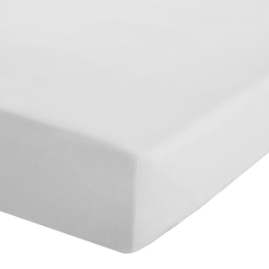 KING SIZE FITTED SHEET Luxury Percale White