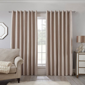 BLACKOUT & THERMAL TEXTURED NATURAL 66x72 Curtain