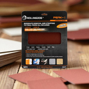 Rolling Dog Mixed Grit Sandpaper 10 Pack