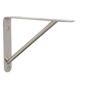 Wood Shelf Bracket 140 x 190 mm Satin Nickel Plate