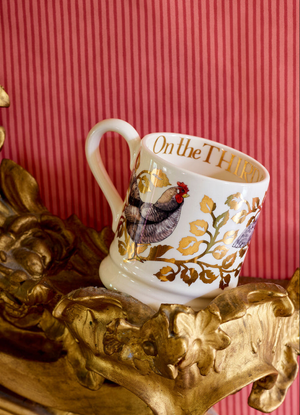 12 Days Of Christmas Three French Hens 1/2 Pint Mug - Club Exclusive