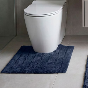 COTTON BRICK PETROL 50x50 Pedestal Mat