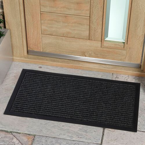 Esteem Stripe Doormat 60x90cm - Charcoal