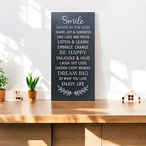 Smile Dance In The Rain Wall Decor 20cm x 40cm
