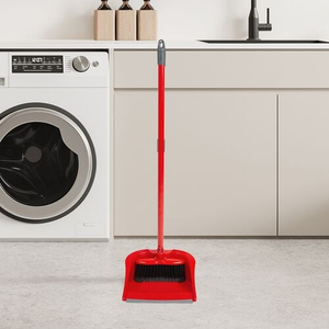 Wham Klean Long Handle Dustpan and Brush Set