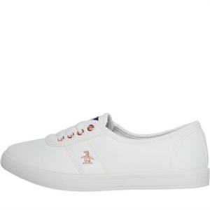 Original Penguin Womens Susie PU Pumps White/Rose Gold