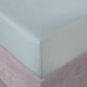 KING SIZE FITTED SHEET 200 Thread Cotton Duck Egg 3i