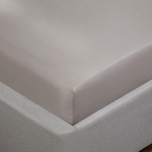 DOUBLE FITTED SHEET Tencel/Cotton Silver