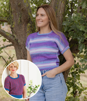 Womens Vintage Sweater in YarnArt Adore Dream