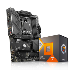 AMD Ryzen 7 7800X3D Eight Core 5.0GHz, MSI MAG B650 TOMAHAWK WIFI DDR5 ATX Motherboard CPU Bundle