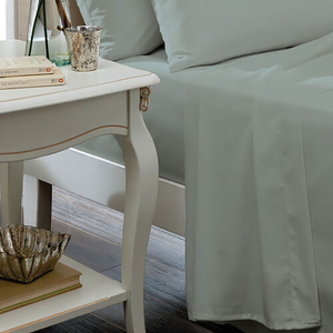 DOUBLE FLAT SHEET Luxury Percale Duck Egg 9F