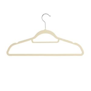 Skinny Velvet Hangers 10 Pack Cream