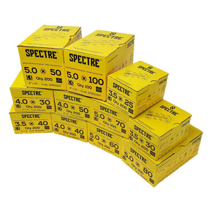Spectre 25 - 100mm Pozi Countersunk Wood Screw Trade Pack (1800 Pieces)