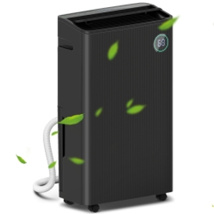 HOMCOM 5500mL Portable Dehumidifier with Air Purifier, UVC, Ioniser, 24H Timer, 5 Modes, 16L/Day, for Home Laundry, Black