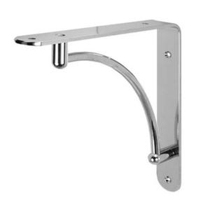 Wood Shelf Bracket 222 mm Polished Chrome Plate