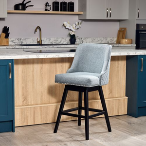 Chelsea Bar Stool - Charcoal Linen