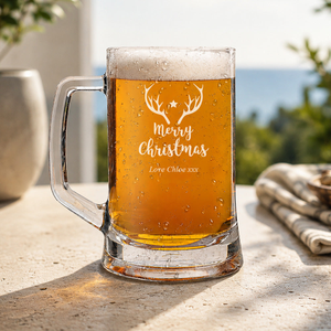 Star Glass Beer Mug