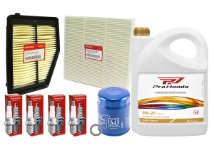 Genuine Honda Civic 1.8 Petrol Major Plus Service Kit 2012-2016 - Genuine Honda 0W-20 Type 2.0 Synthetic Oil
