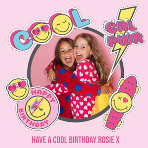 Moonpig Smileyworld® Photo Upload Girl Power Birthday Card