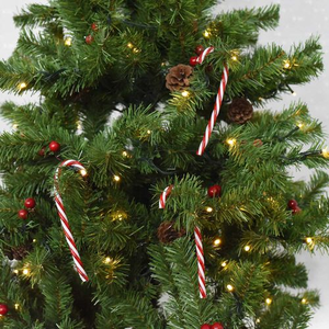 Candy Cane Christmas Tree Decorations - 6 Pack