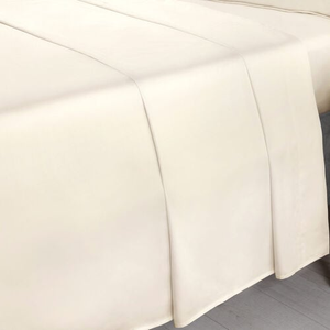 DB FLAT SHEET 500 Threadcount Cotton Cream 5A