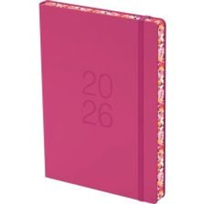 Diary 2026 Collins A51 Day Per Page Coloured Edge - Pink