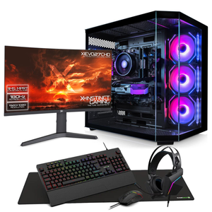 AWD-IT 3D AMD Ryzen 5700X NVIDIA RTX 5070 12GB 27" 180Hz Curved Monitor Desktop PC Gaming Package