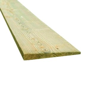 2.1m x 125x22mm 2EX Feather Edge Board - Pressure Treated Green/Natural
