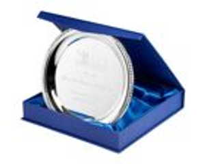Silver Sports Salver with Rope-Edging