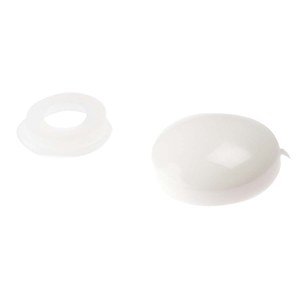 ForgeFix 3.5 - 4.0mm Domed Cover Cap White No. 6-8 25PDT0 (25 Pack)