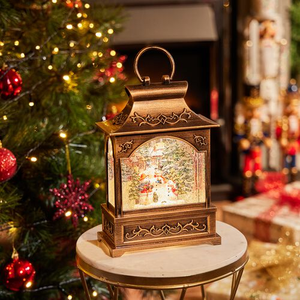 Light Up Swirling Glitter Snowman Family