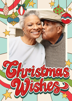 Christmas Wishes Photo Upload Card