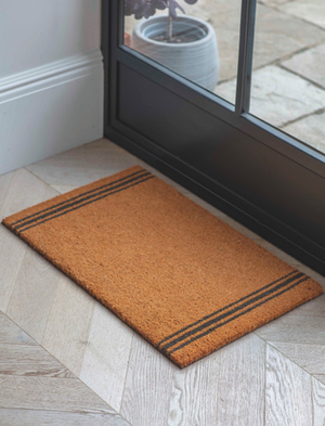 Doormat Triple Stripe - Coir, Natural, Small