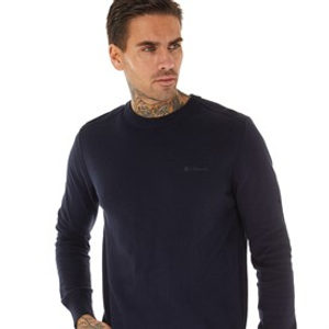 Ben Sherman Mens Crew Neck Stitch Jumper Dark Navy