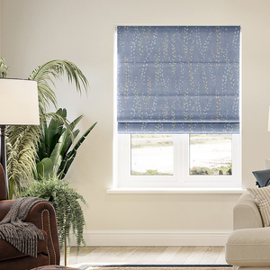 Willow Field, Indigo - Roman Blind