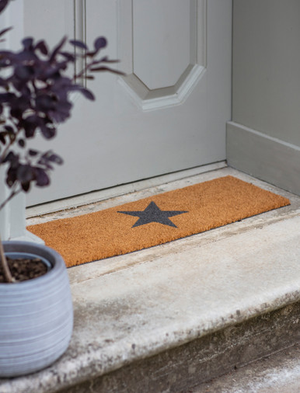 Doormat Star - Coir, Natural, Top Step