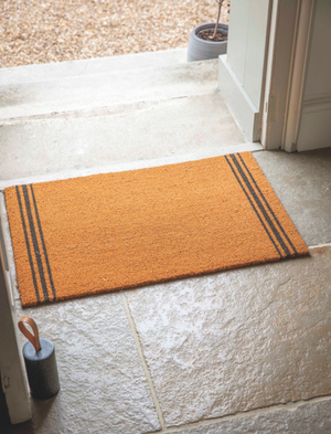 Doormat Triple Stripe - Coir, Natural, Large