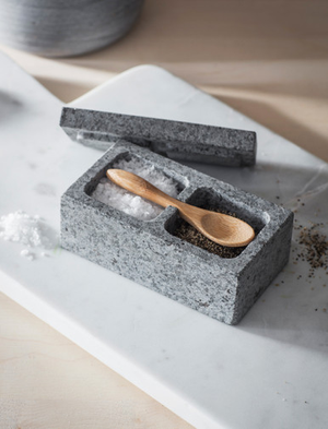 Granite Salt & Pepper Pinch Pot - Natural