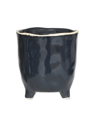 Positano Pot 13.5cm - Ceramic, Ink