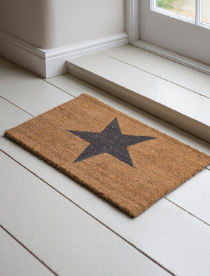 Doormat Star - Coir, Natural, Small
