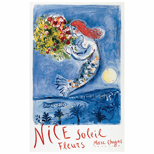 Affiche Marc Chagall - La Baie des Anges, 1962