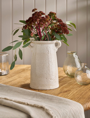 Ravello Vase - Stoneware, White, Small